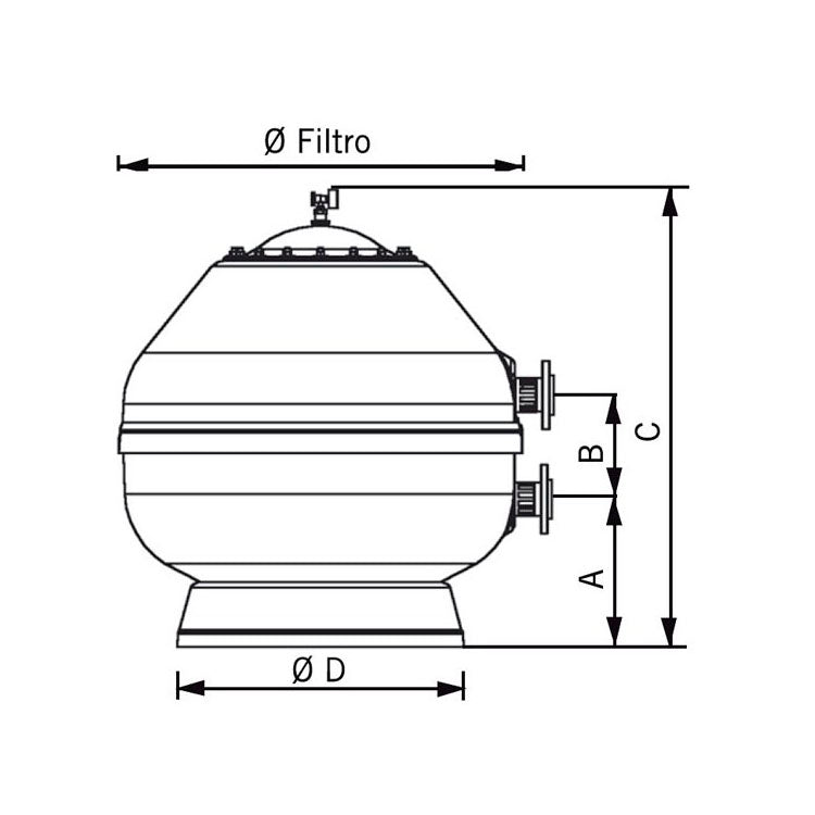 Фильтр Astralpool Vesubio, 750мм, 22 м3/ч